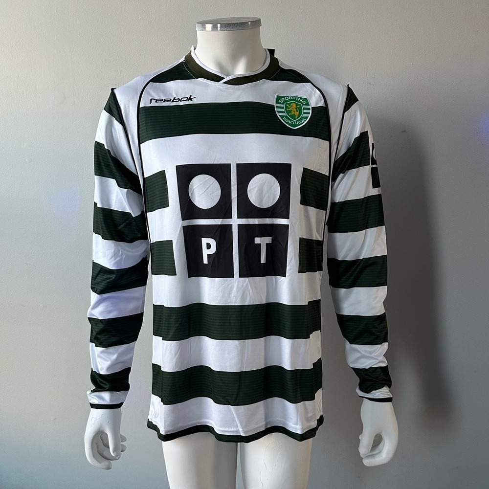 Cristiano Ronaldo Sporting Lisbon New Men’s Retro Vintage Home Soccer Jersey